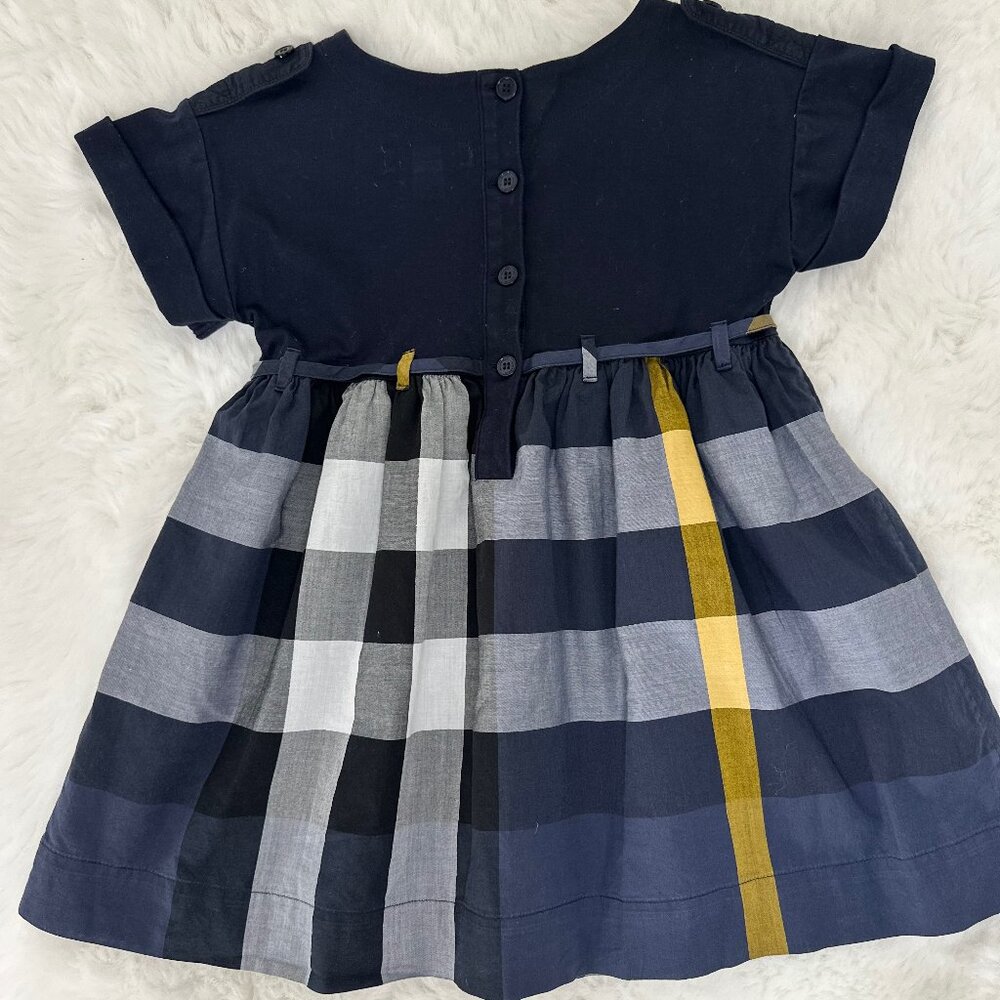 Burberry Navy Check Dress Kids